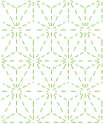 'Asa no ha' pattern