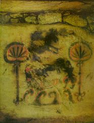 An ancient cave painting from Kyushu, Japan